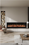 60 Inch Electrical Fireplace with Remote，Ultra Quiet