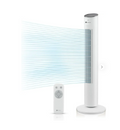 43-Inch Oscillating Tower Fan – White