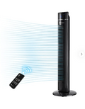 PureMate 43-inch Tower Fan with Air Purifier & Aroma Function, 3 Speed Settings, Large LED Display, 8-Hour Timer, Oscillating Portable Electric Floor Bladeless Fan for Bedroom, Home & Office