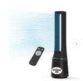 PureMate 2-in-1 Bladeless Tower Fan & Air Purifier (Matte Black) | 10-Speed Oscillating Cooling Fan with True HEPA Filter